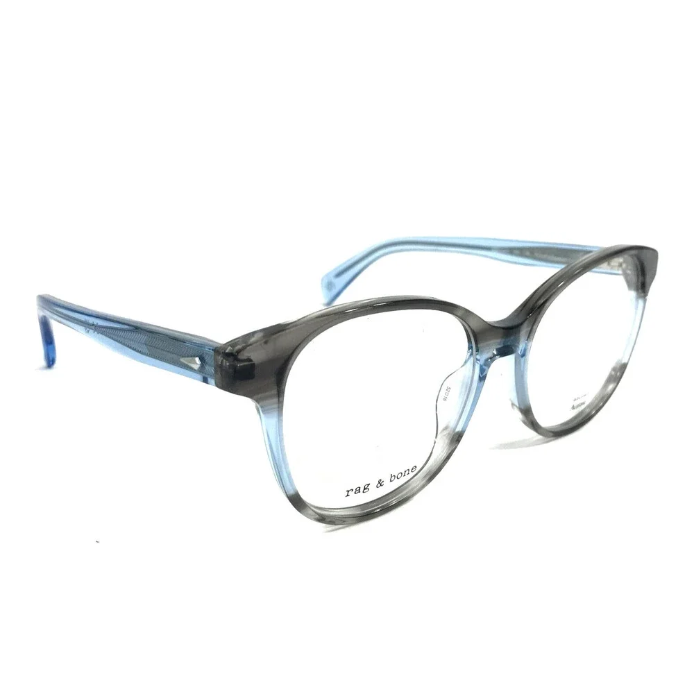 Rag & Bone Eyeglasses Frames RNB3068/G 09V Gradient Blue Gray Cat Eye 52-16-140